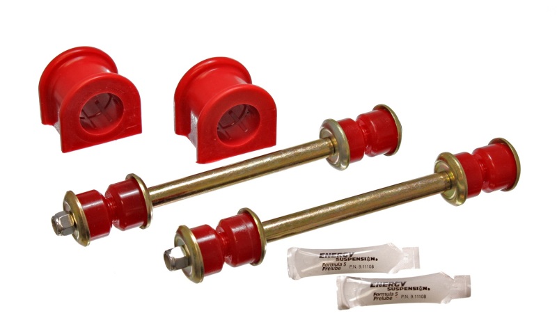 Ford Explorer Sway Bar Bushing Set - Front - Energy Suspension - 34mm Bar, Hyper-Flex Polyurethane - Red - `98-`01